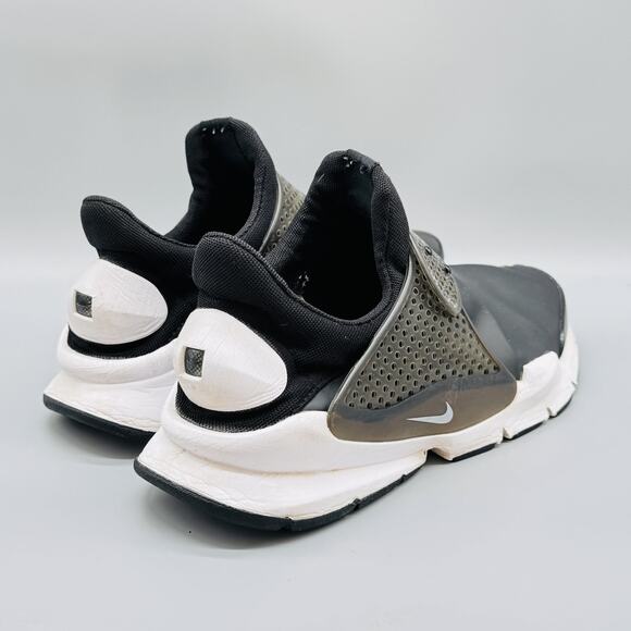 Nike Shoes Mens 10 Black Sock Dart Slip On Perforated Strap Running Sneakers - Picture 7 of 10